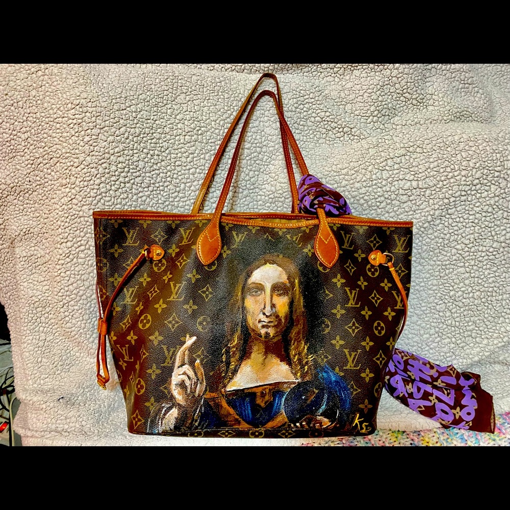 Custom Painted Authentic Louis Vuitton  Bag